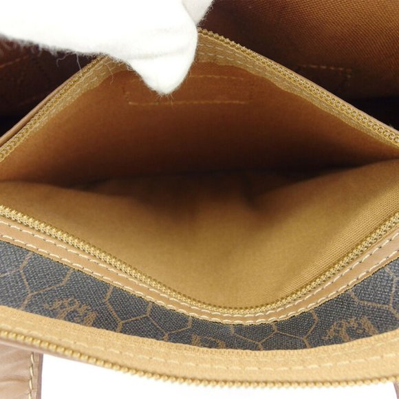 Dior Boston bag honeycomb pattern PVC ~ leather Authentic used - Picture 8 of 8